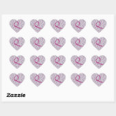Monogram Floral Vintage Q Hart Sticker (Vel)