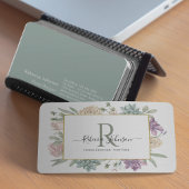 Monogram Floral Visitekaartje