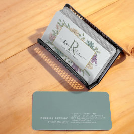 Monogram Floral Visitekaartje