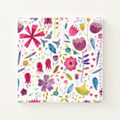 Monogram Floral Waterverf Notitieboek (Achterkant)