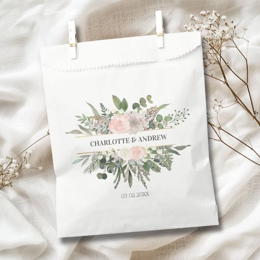 Monogram Floral Weddings Bedankzakje