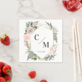 Monogram Floral Weddings Servet (Insitu)