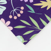 Monogram Floral Whimsical Boho Fleece Blanket Deken (Hoek)