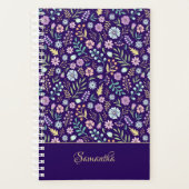 Monogram Floral Whimsical Boho Pattern Planner (Voorkant)