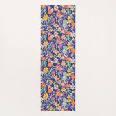 Monogram Floral Yoga Mat - Custom Initial Mat (Achterkant)