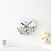 Monogram Florale Botanische naam Ronde Klok (Huis)