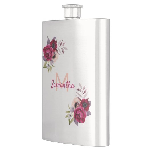 Monogram Florals burgundy Flacon (Links)