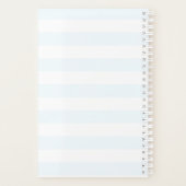 Monogram Flower Bicycle Cute Pastel Planner (Achterkant)