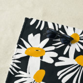 Monogram Flowers Elegant Stylish Beach Towel Strandlaken (In situ)