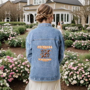 Monogram Football Mama Touchdown Seizoen Denim Jacket