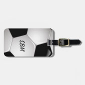 Monogram Football Voetbal Bagagelabel (Voorkant horizontaal)