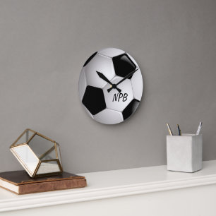 Monogram Football Voetbal Ronde Klok
