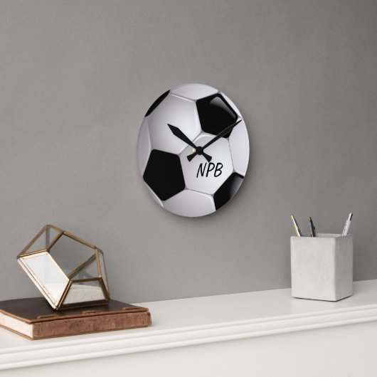 Monogram Football Voetbal Ronde Klok (Kantoor)