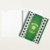 Monogram Football Voetbal Sport Groen Planner (Display)