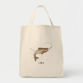 Monogram forel Gevist Tote Bag (Voorkant)