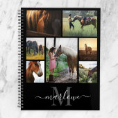 Monogram Foto Collage Black White Naam Planner