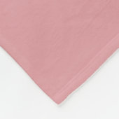 Monogram Foto Collage Blush Roze Aangepaste naam Fleece Deken (Hoek)