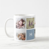 Monogram Foto Collage Mok | Leisteen (Links)