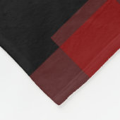 Monogram foto collage van rode buffelplaat fleece deken (Hoek)