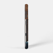 Monogram Foto Couple Wood Persoonlijke naam Samsung Galaxy Hoesje (Rechterkant)