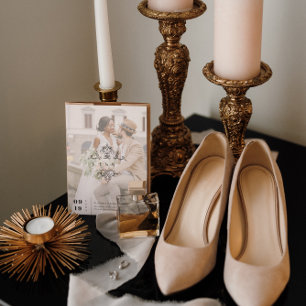  monogram   Foto De datum opslaan Save The Date