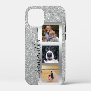 Monogram Foto Glitter Roos Gold Handgeschreven Case-Mate iPhone Case