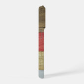 Monogram Foto Houten Korrel iPhone Hoesje (Rechterkant)