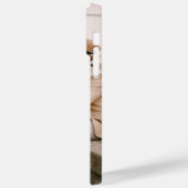 Monogram Foto Koppel Houten Gepersonaliseerde Naam Case-Mate iPhone Case (Achterkant / Links)