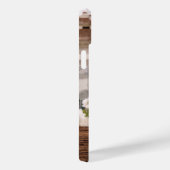 Monogram Foto Koppel Houten Gepersonaliseerde Naam Case-Mate iPhone Case (Achterkant / Rechts)
