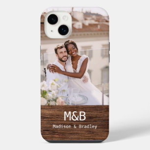 Monogram Foto Koppel Houten Gepersonaliseerde Naam