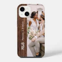 Monogram Foto Koppel Houten Gepersonaliseerde Naam