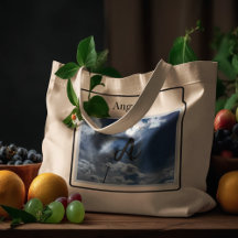 Monogram Foto Licht blauwe troebele hemel met Sund