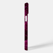 Monogram Foto Moderne Bloem Marmer Aangepaste Naam Case-Mate iPhone Case (Achterkant / Rechts)