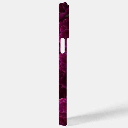 Monogram Foto Moderne Bloem Marmer Aangepaste Naam Case-Mate iPhone Case (Achterkant / Rechts)
