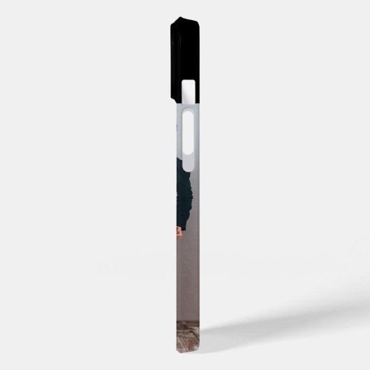 Monogram Foto Moderne Persoonlijke Naam Case-Mate iPhone Case (Achterkant / Links)