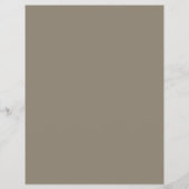 Monogram Foto QR Taupe Zakelijk Profsioneel Flyer (Achterkant)