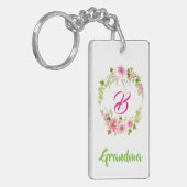 Monogram Foto Sleutelhanger (Voorkant Links)