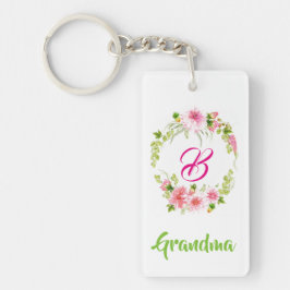 Monogram Foto Sleutelhanger