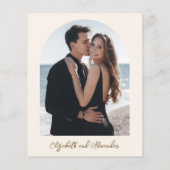 Monogram Fotobudget Weddenschappen Uitnodigingen (Achterkant)