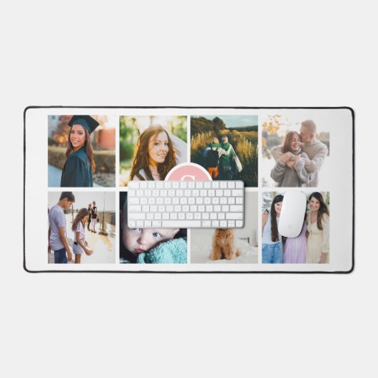 Monogram Fotocollage Desk Mat (Keyboard & Muis)