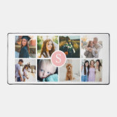 Monogram Fotocollage Desk Mat (Voorkant)