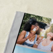 Monogram Fotocollage en Aangepaste offerte Afstude Strandlaken (In situ)