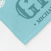 Monogram Fotocollage Gelukkige Verjaardag Oma Fleece Deken (Hoek)