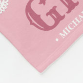 Monogram Fotocollage Gelukkige Verjaardag Oma Fleece Deken (Hoek)