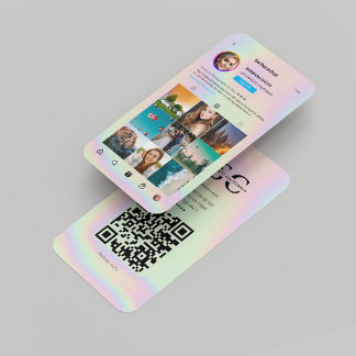 Monogram Fotograaf Holografisch Instagram Visitekaartje
