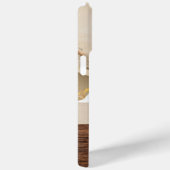 Monogram Fotohout Grain Timber Persoonlijke naam Case-Mate iPhone Case (Achterkant / Rechts)