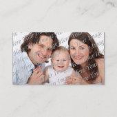 Monogram Fotokaart Contactkaartje (Achterkant)