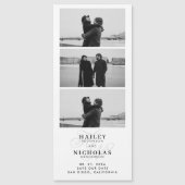 Monogram Fotostrip Magnetische bruiloft (Voorkant)