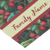 Monogram frambozenpatroon korte tafelloper (Hoek)