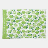 Monogram Fruit Elegant Stylish Kitchen Towel Theedoek (Horizontaal)